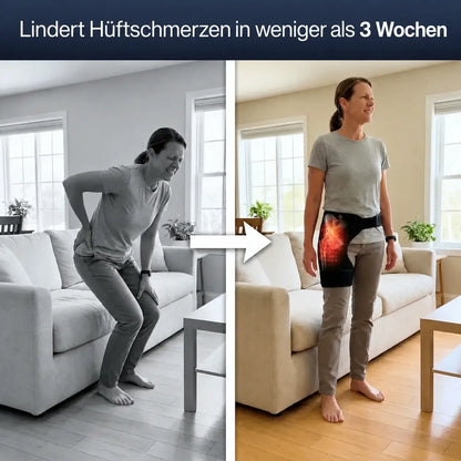 4-in-1 Wärmegürtel mit Rotlicht & Vibration