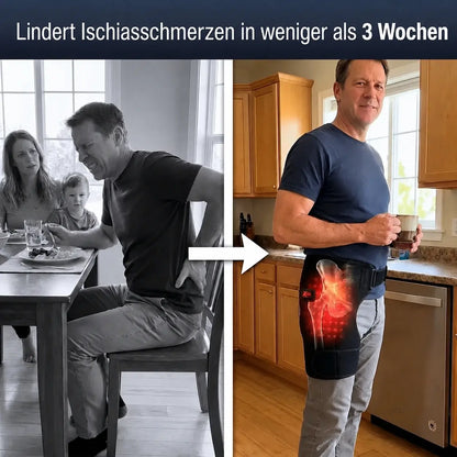 4-in-1 Wärmegürtel mit Rotlicht & Vibration